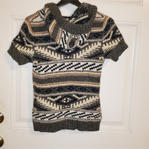 Anthropologie Kenji Wool Blend Hooded Sweater - Picture 4 of 8